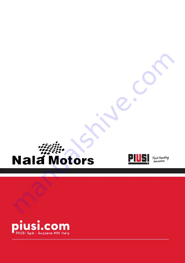 Piusi Nala Motors GARDA1 Installation, Use And Maintenance Manual Download Page 32