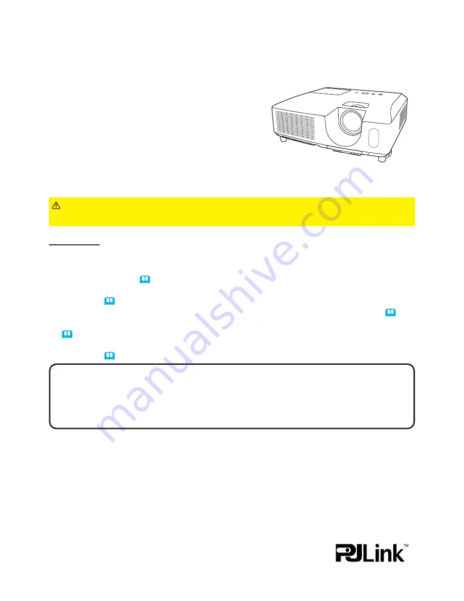 PJLink CP-WX2515WN User Manual Download Page 1