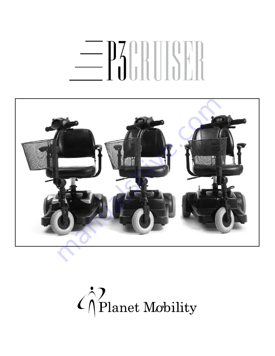 Planet Mobility GB-106 P3 Cruiser Owner'S Manual Download Page 39