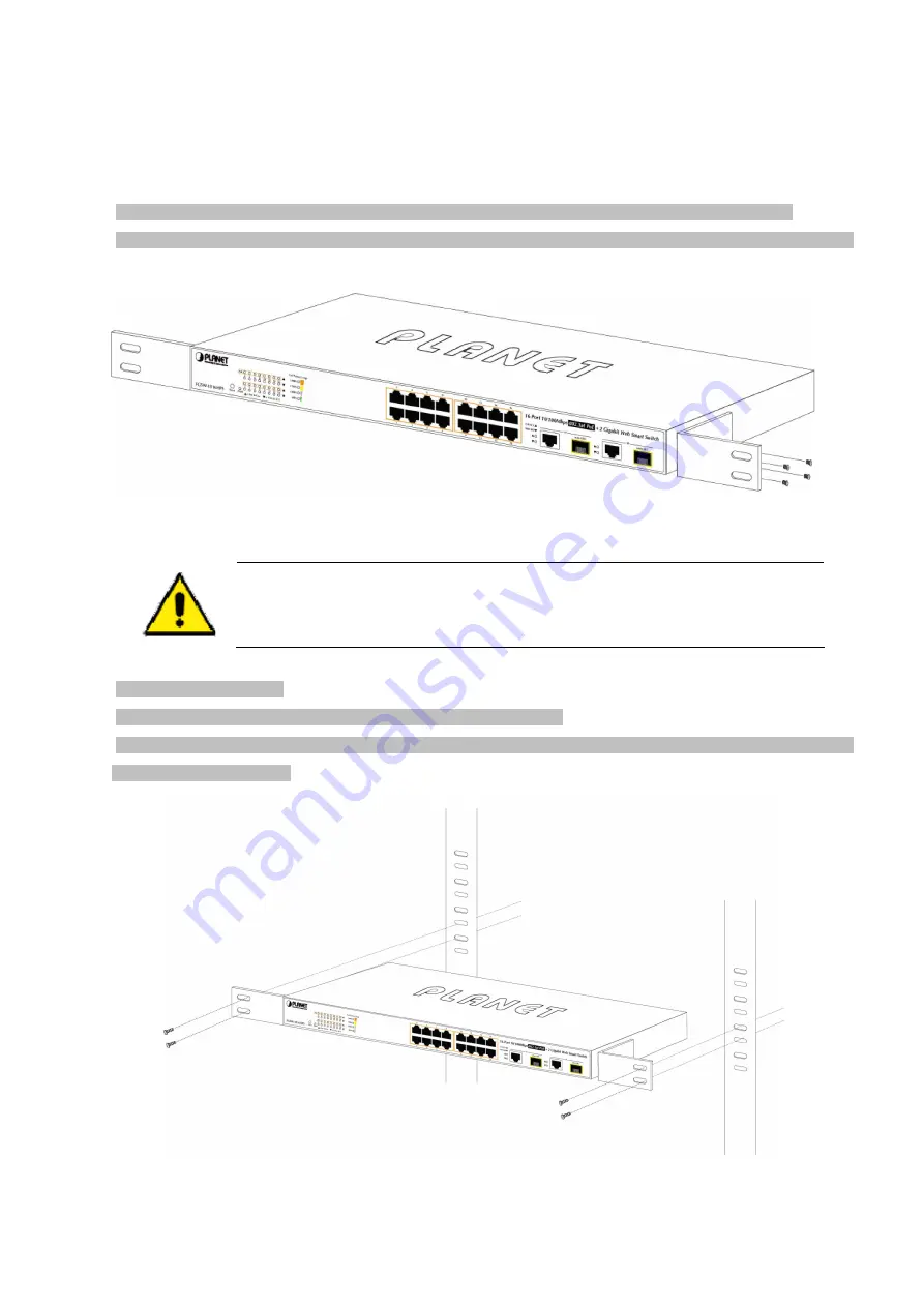 Planet Networking & Communication FGSW-1816HPS Скачать руководство пользователя страница 19