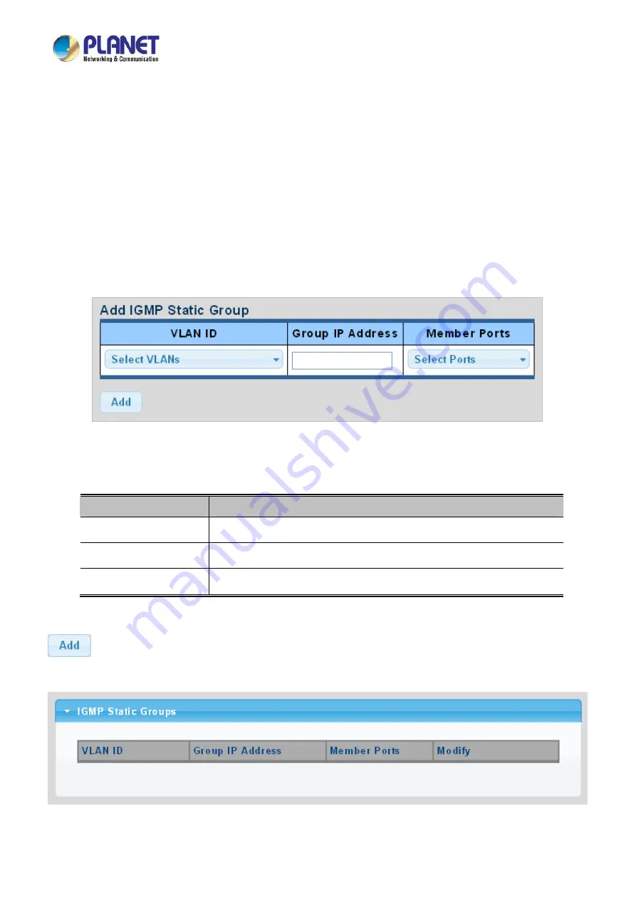 Planet Networking & Communication LRP-1622CS User Manual Download Page 171