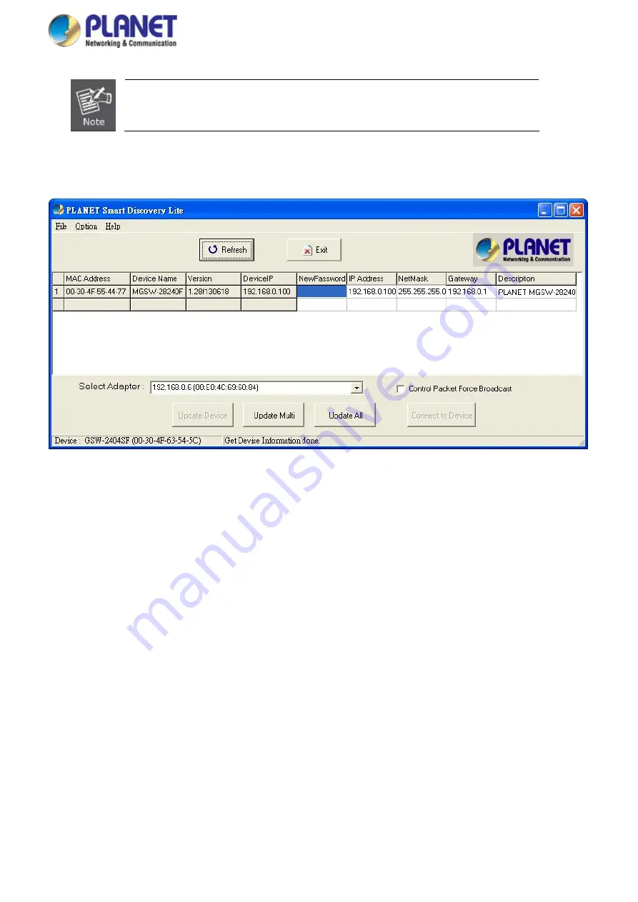 Planet Networking & Communication MGSD-10080F User Manual Download Page 47