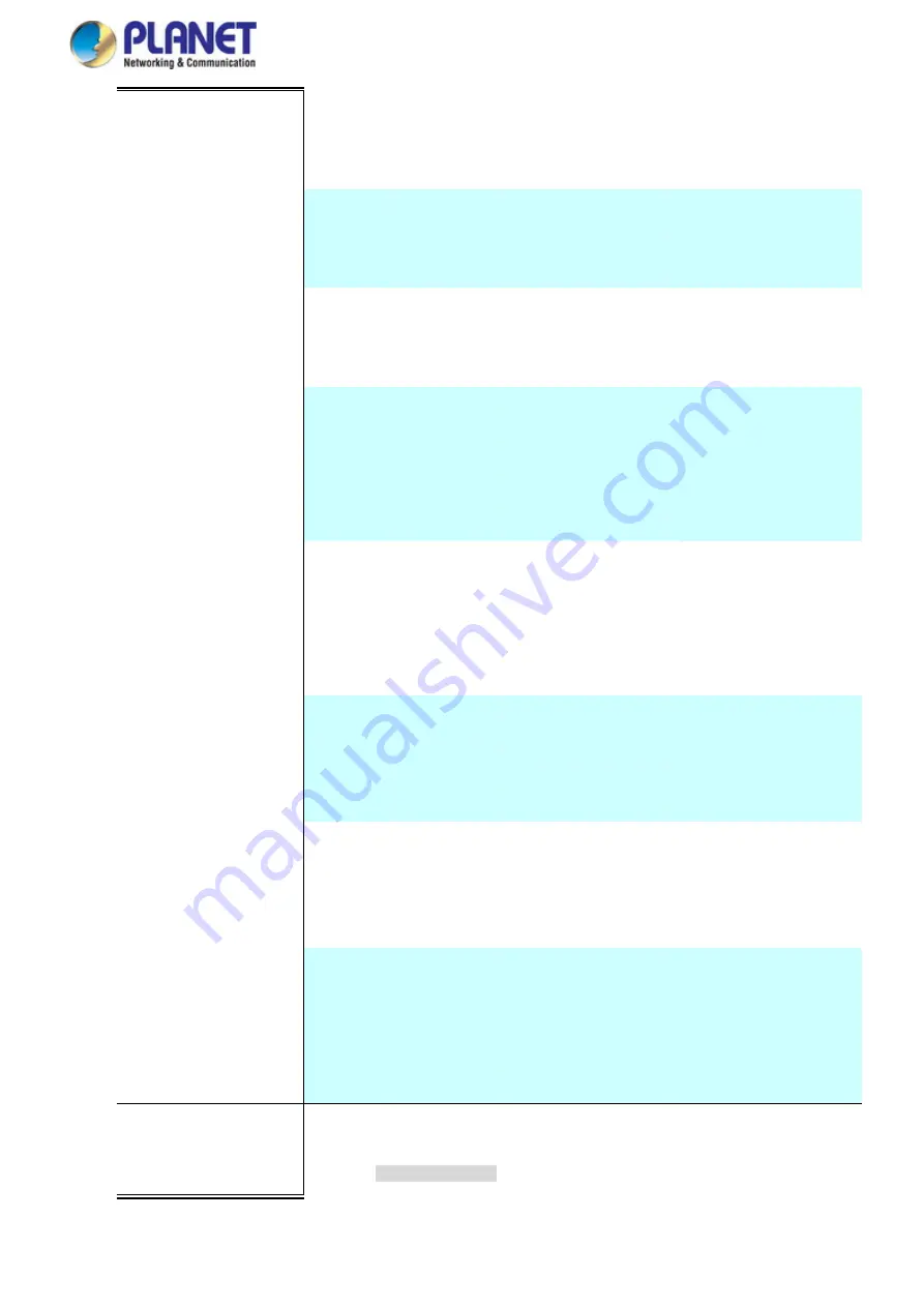 Planet Networking & Communication MGSD-10080F User Manual Download Page 267