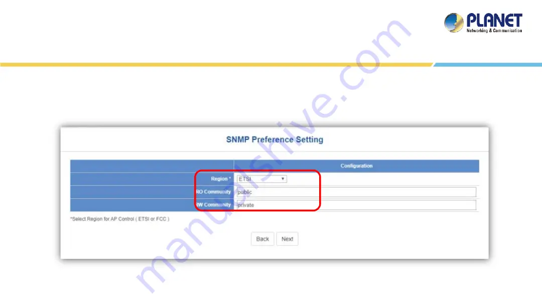 Planet Networking & Communication NMS-1000V Quick User Manual Download Page 20