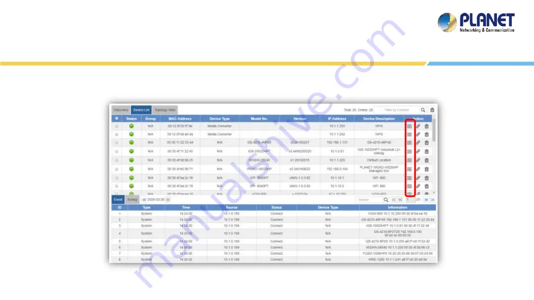 Planet Networking & Communication NMS-1000V Скачать руководство пользователя страница 36