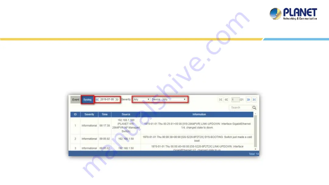 Planet Networking & Communication NMS-1000V Quick User Manual Download Page 39