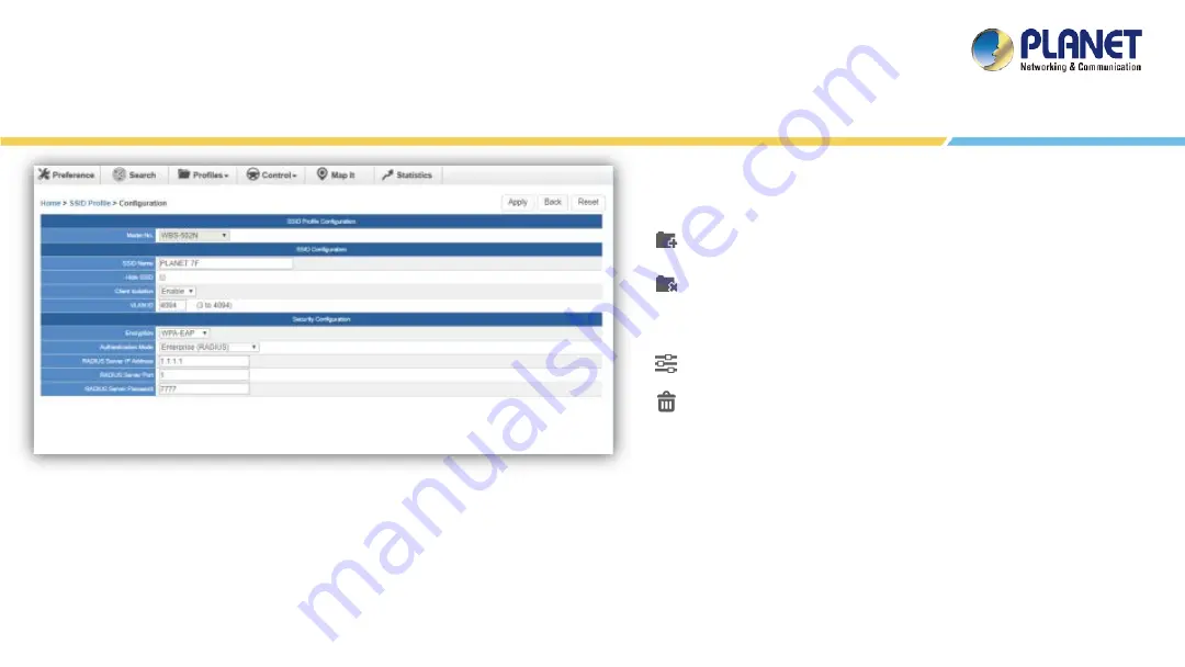 Planet Networking & Communication NMS-1000V Quick User Manual Download Page 45