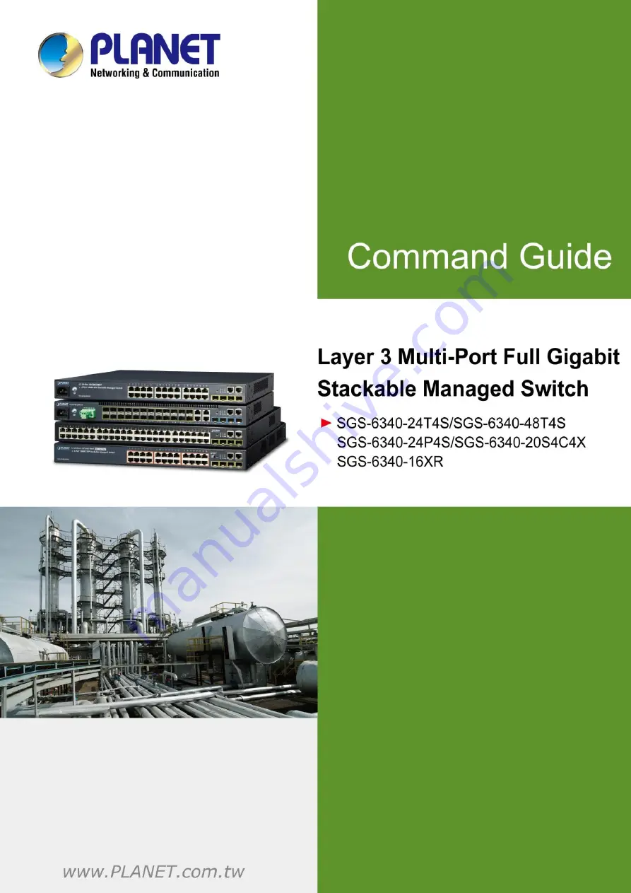 Planet Networking & Communication SGS-6340-16XR Command Manual Download Page 1