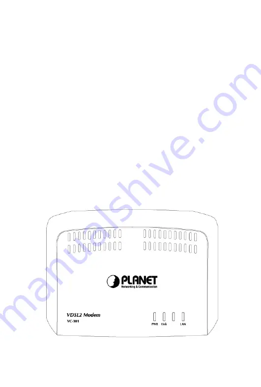 Planet Networking & Communication VC-301 Quick Installation Manual Download Page 2