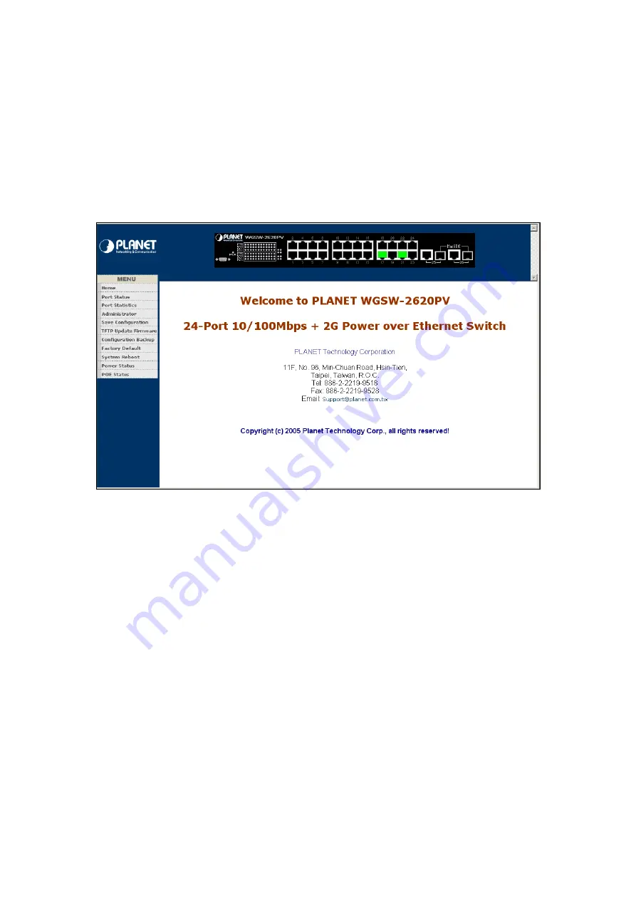 Planet Networking & Communication WGSW-2620P User Manual Download Page 93