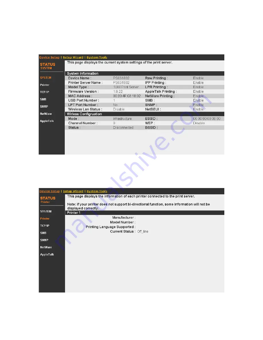 Planet FPS-1010G User Manual Download Page 60