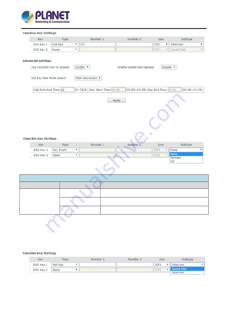 Planet HDP-1160PT User Manual Download Page 56