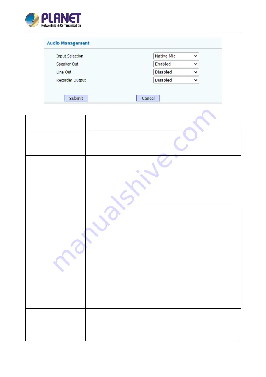 Planet HDP-1260PT User Manual Download Page 45