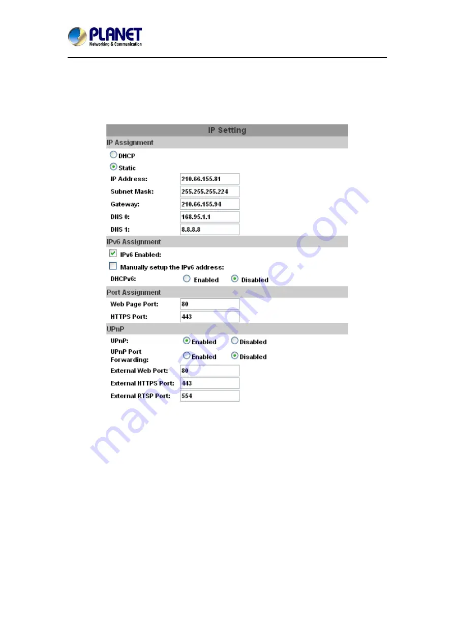 Planet ICA-3110 User Manual Download Page 33