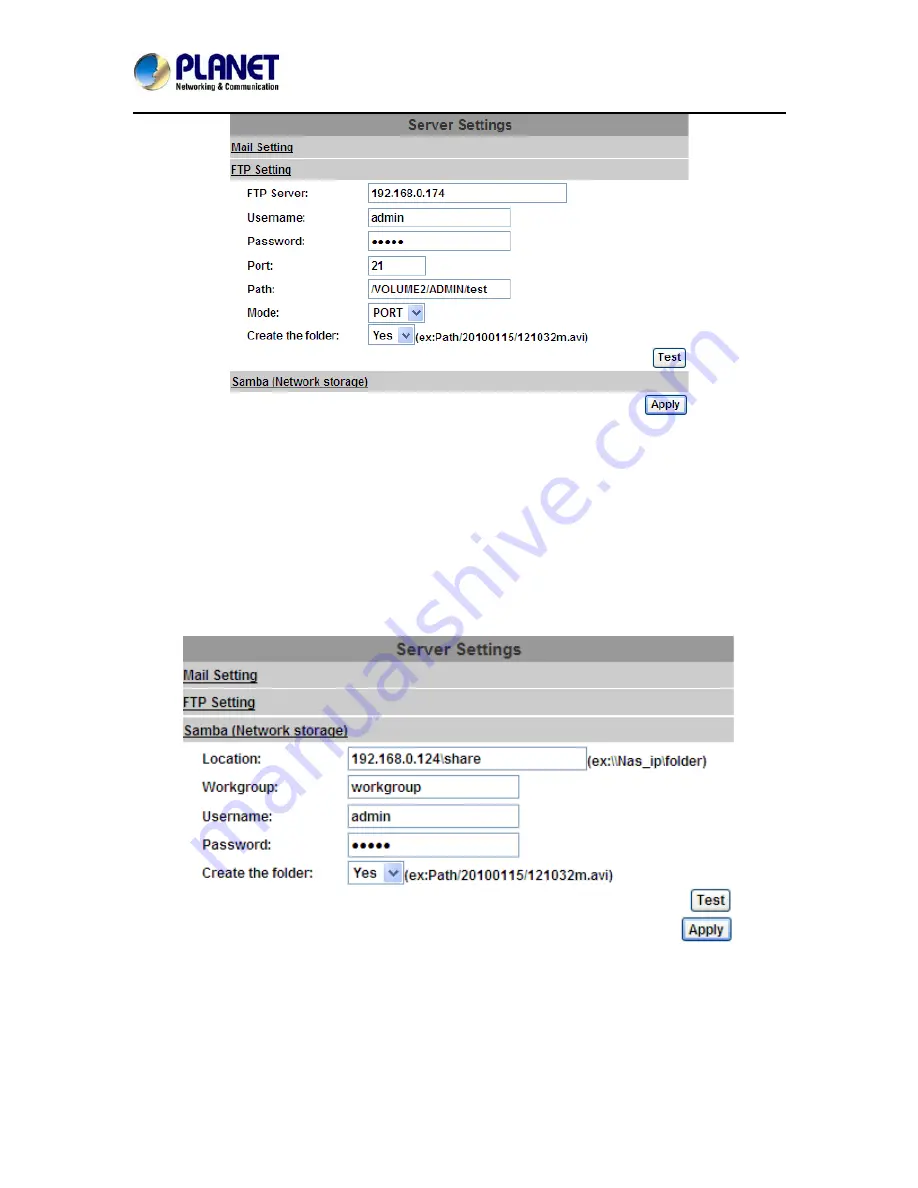 Planet ICA-5250 User Manual Download Page 48