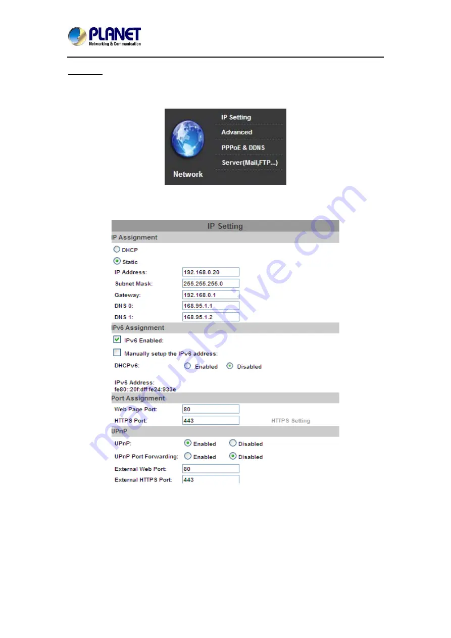 Planet ICA-5250V User Manual Download Page 38