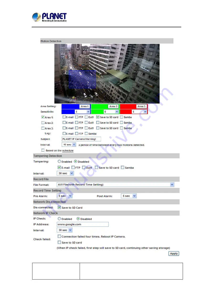 Planet ICA-5250V User Manual Download Page 56