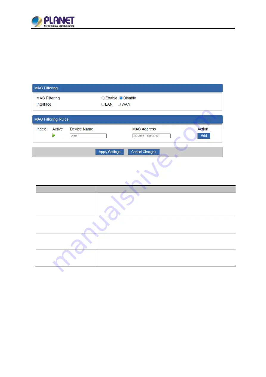 Planet WDAP-1800AX User Manual Download Page 77