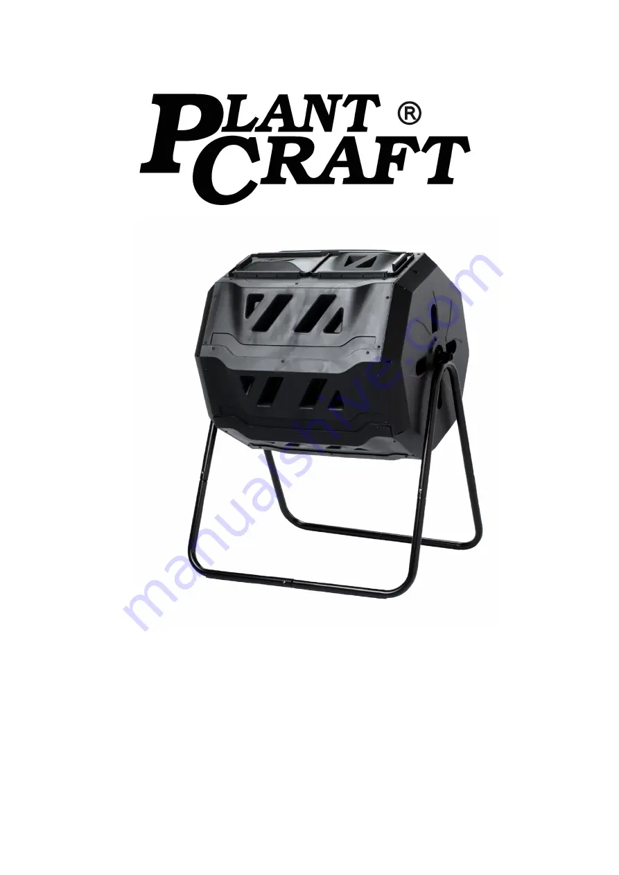 PLANTCRAFT 160 Litre Dual Batch Composter User Manual Download Page 1