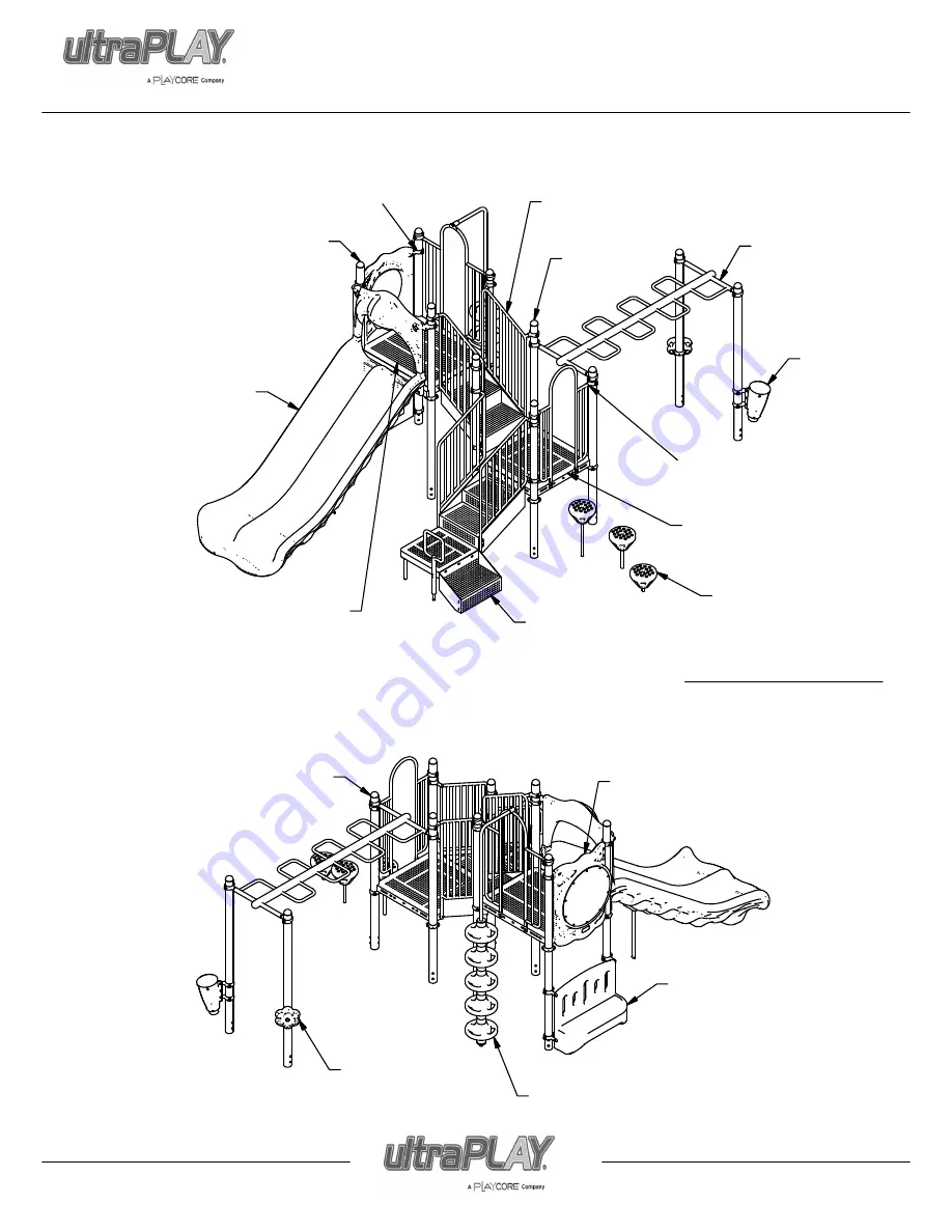 Playcore ultraPLAY uPLAY TODAY MADDIE'S CHASE UPLAY-006-N Assembly Instructions Manual Download Page 25