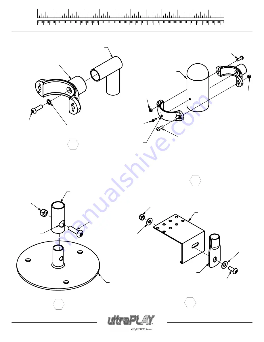 Playcore ultraPLAY uPLAY TODAY MADDIE'S CHASE UPLAY-006-N Assembly Instructions Manual Download Page 65