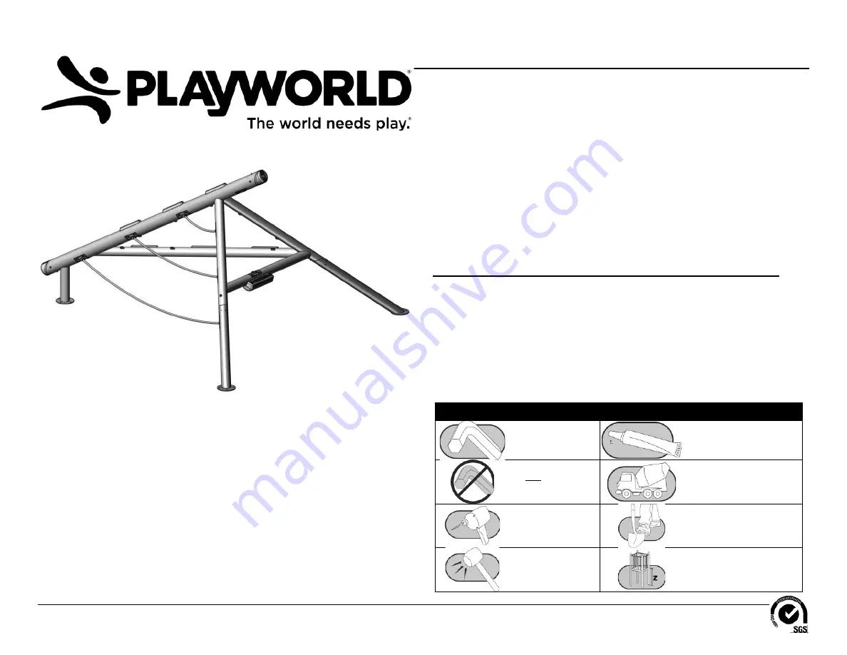 Playworld Systems PlayForm 7 Son Installation Instructions Manual Download Page 1