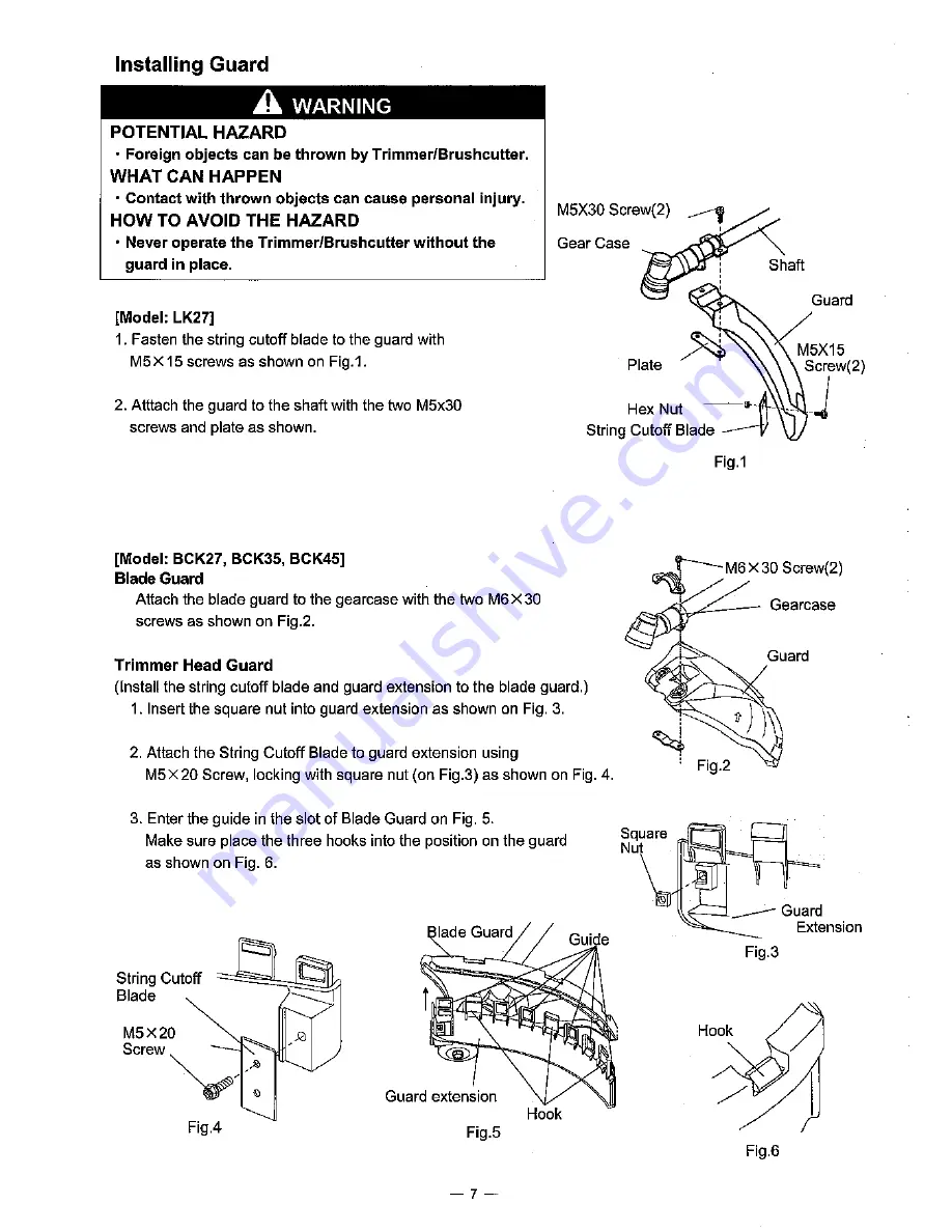 PLP BCK27 Owner'S Manual Download Page 8