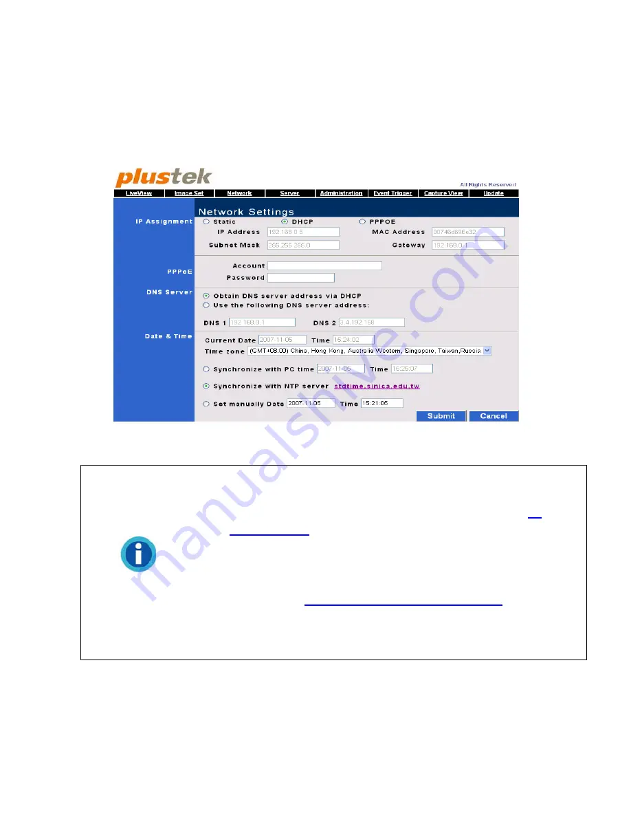 Plustek IPCam P1100 User Manual Download Page 43