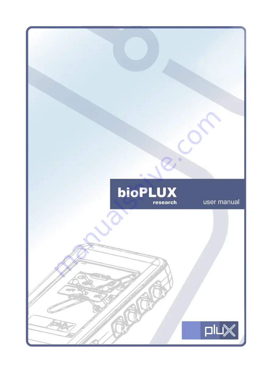 Plux bioPLUX User Manual Download Page 1