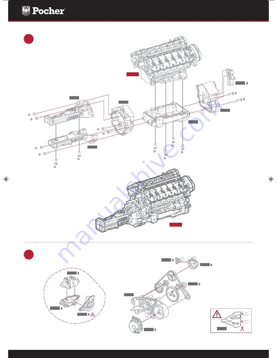 pocher Lamborghini Aventador LP-700-4 Assembly Manual Download Page 12