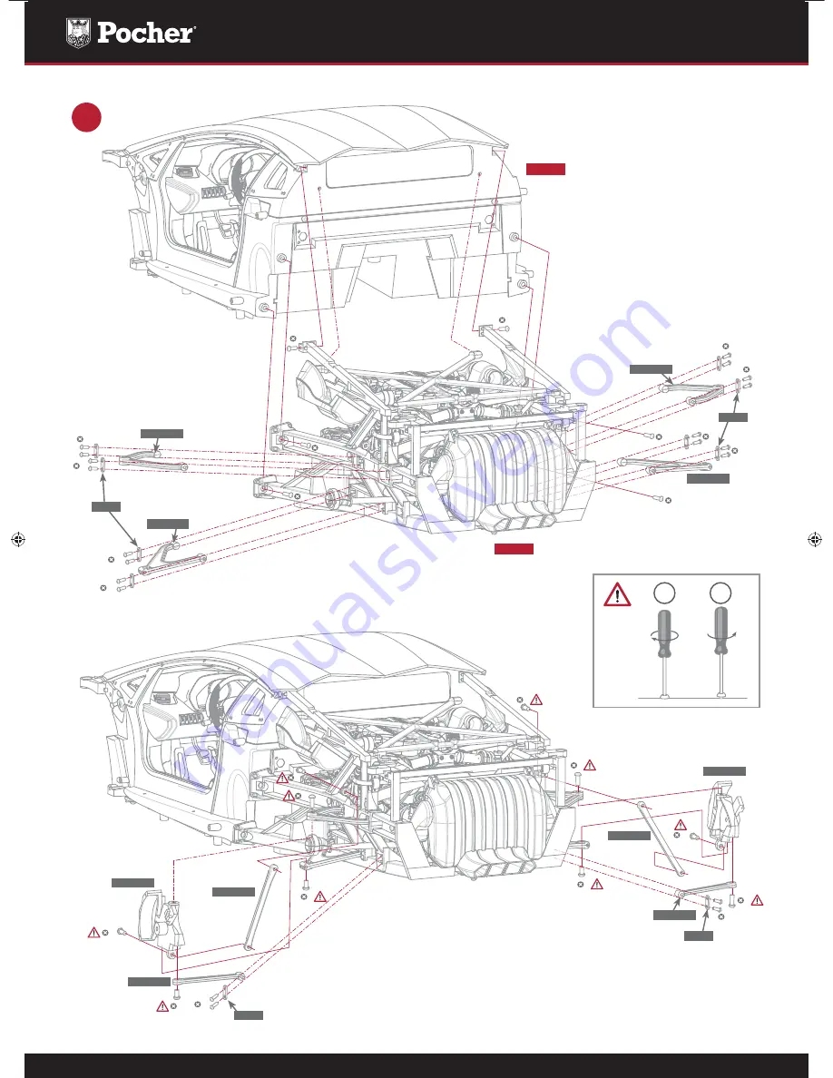 pocher Lamborghini Aventador LP-700-4 Assembly Manual Download Page 22