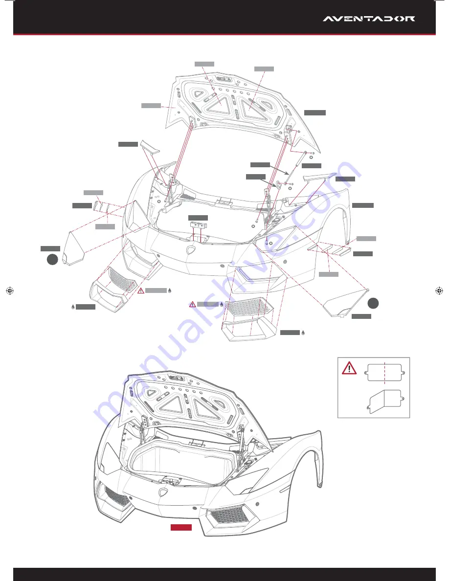 pocher Lamborghini Aventador LP-700-4 Assembly Manual Download Page 31