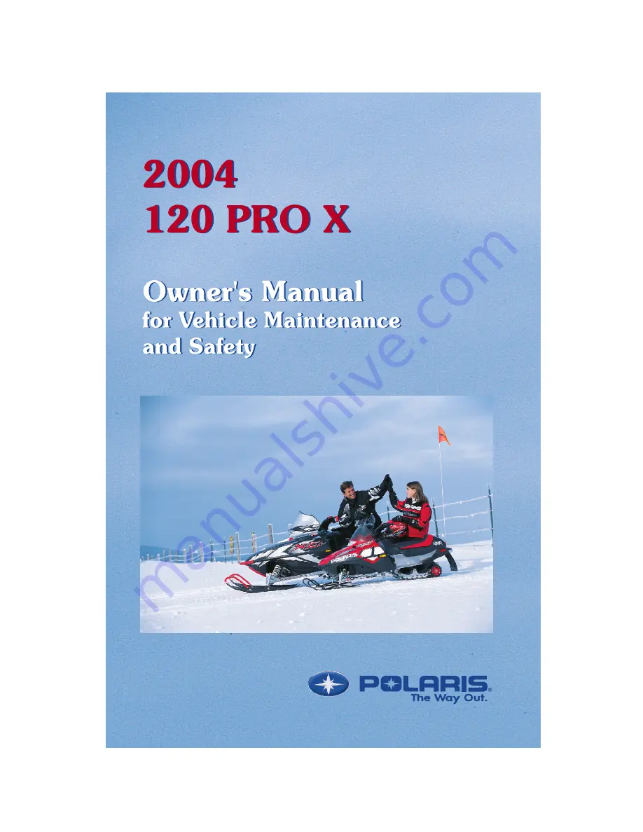 Polaris 120 Pro X Owner'S Manual Download Page 1