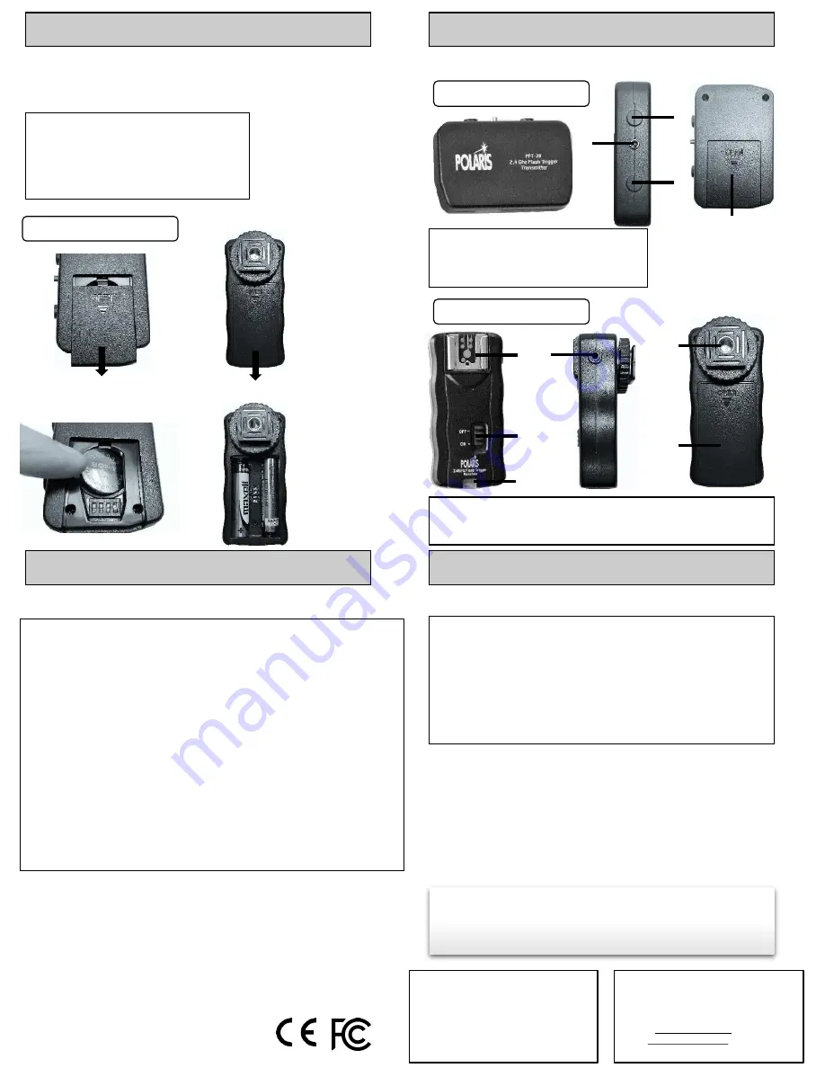 Polaris PFT-28 Instruction Manual Download Page 2