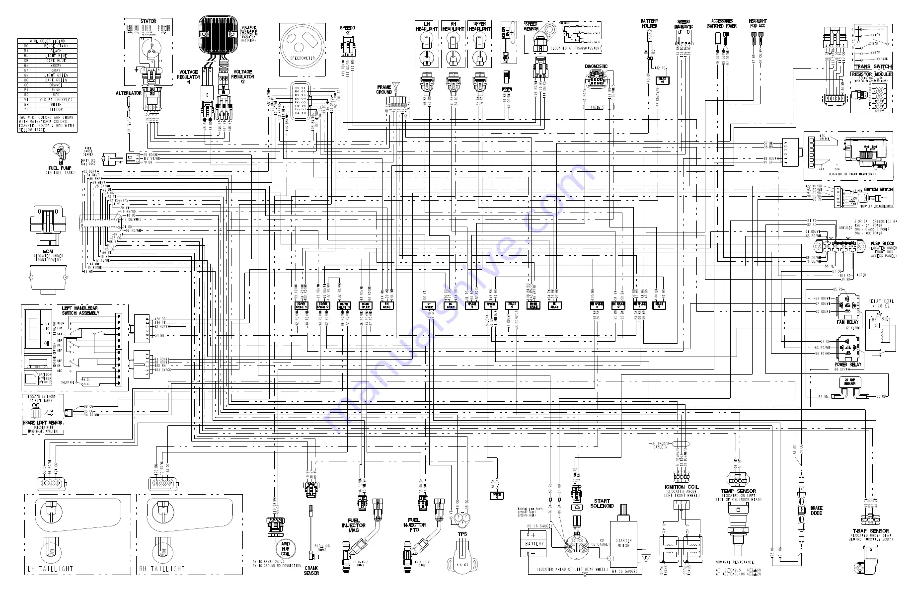 Polaris Sportsman 800 EFI 4x4 2012 Service Manual Download Page 482