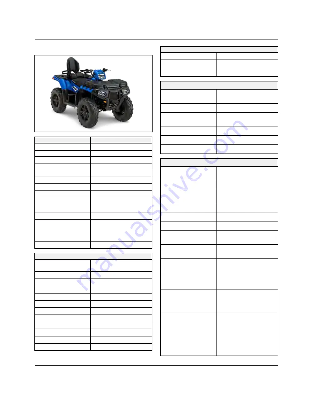 Polaris Sportsman 850 Touring EPS Service Manual Download Page 20