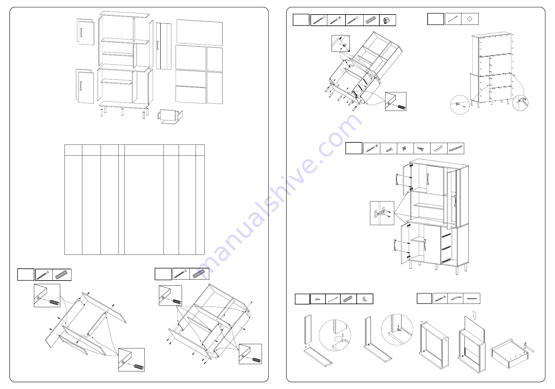 Poliman Moveis 3994.7 Assembling Instructions Download Page 2