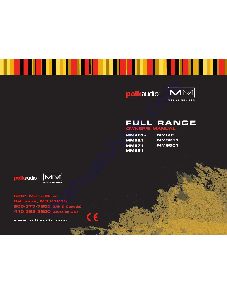 Polk Audio MM461P Owner'S Manual Download Page 1