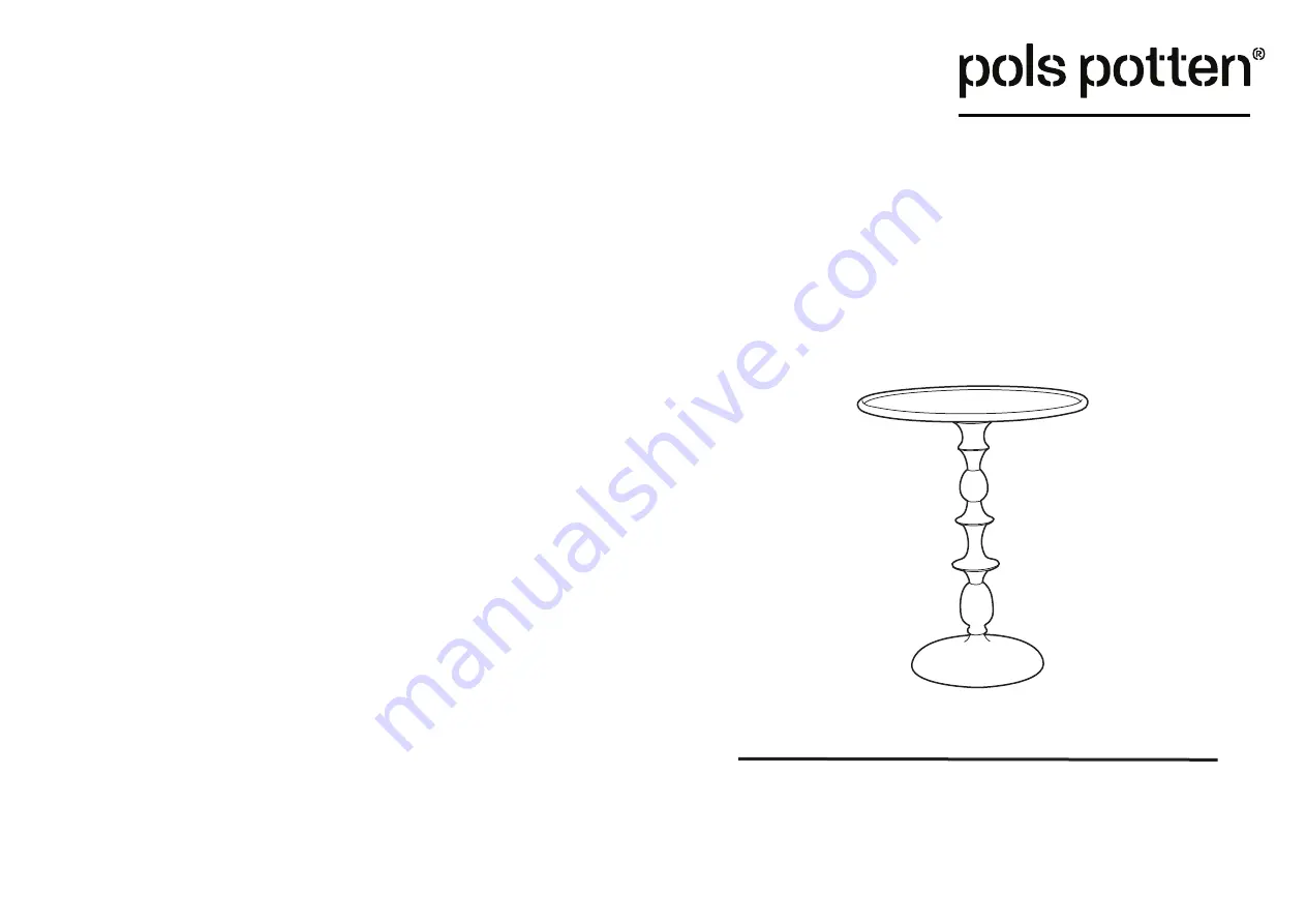 pols potten 390-070-105 Скачать руководство пользователя страница 1