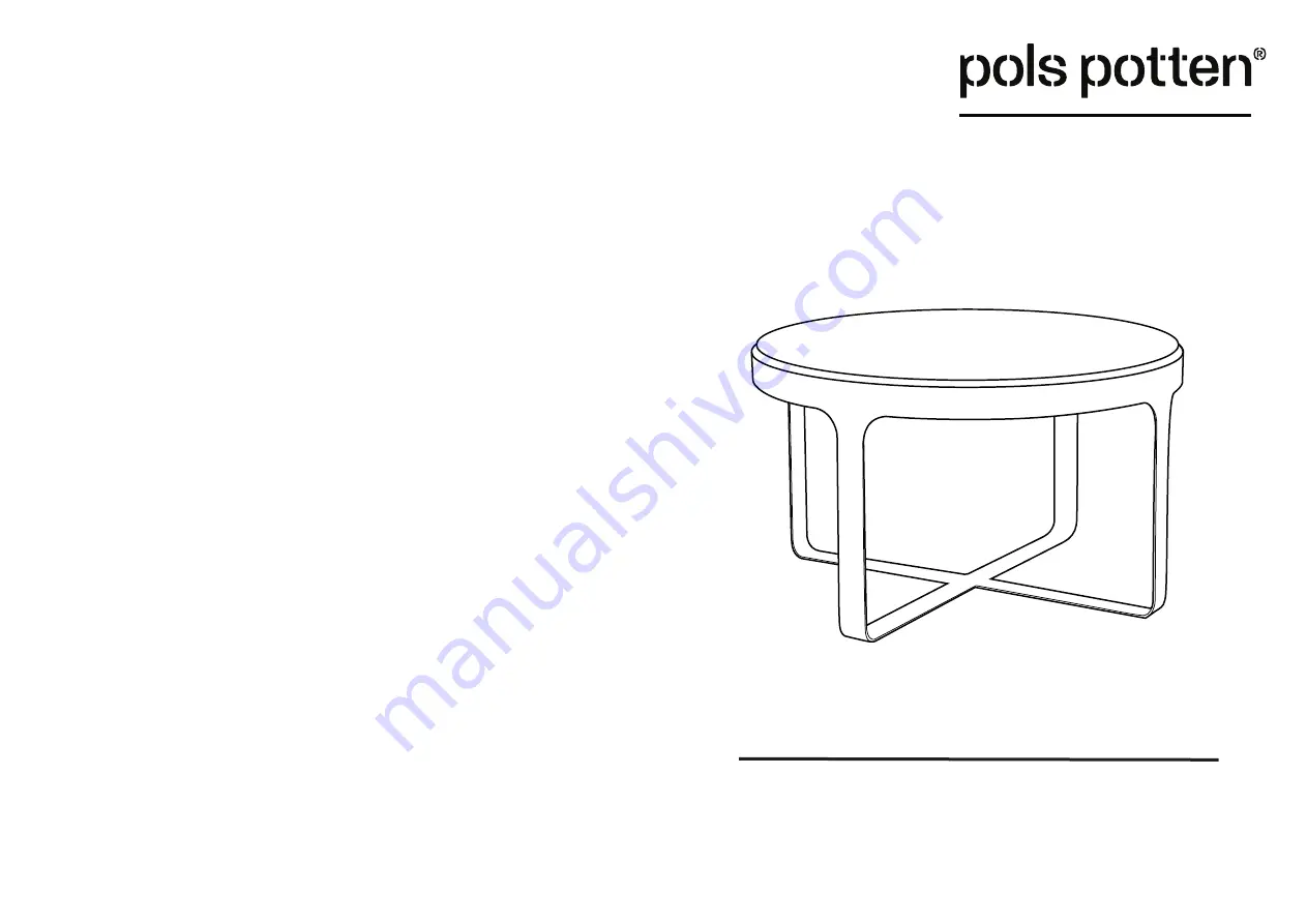 pols potten Cofee table stoner red Instruction Manual Download Page 1