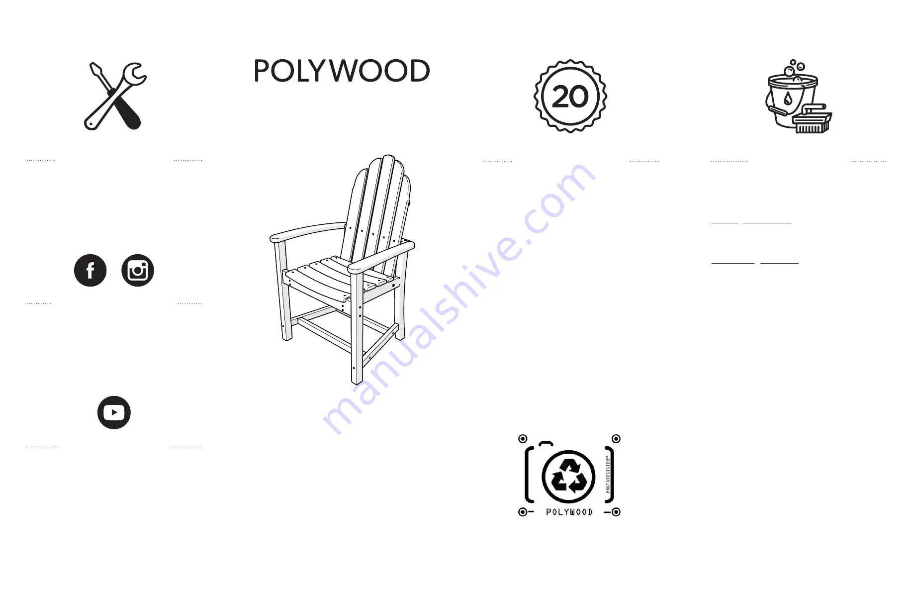 Polywood ADD200 Assembly Instructions Manual Download Page 1