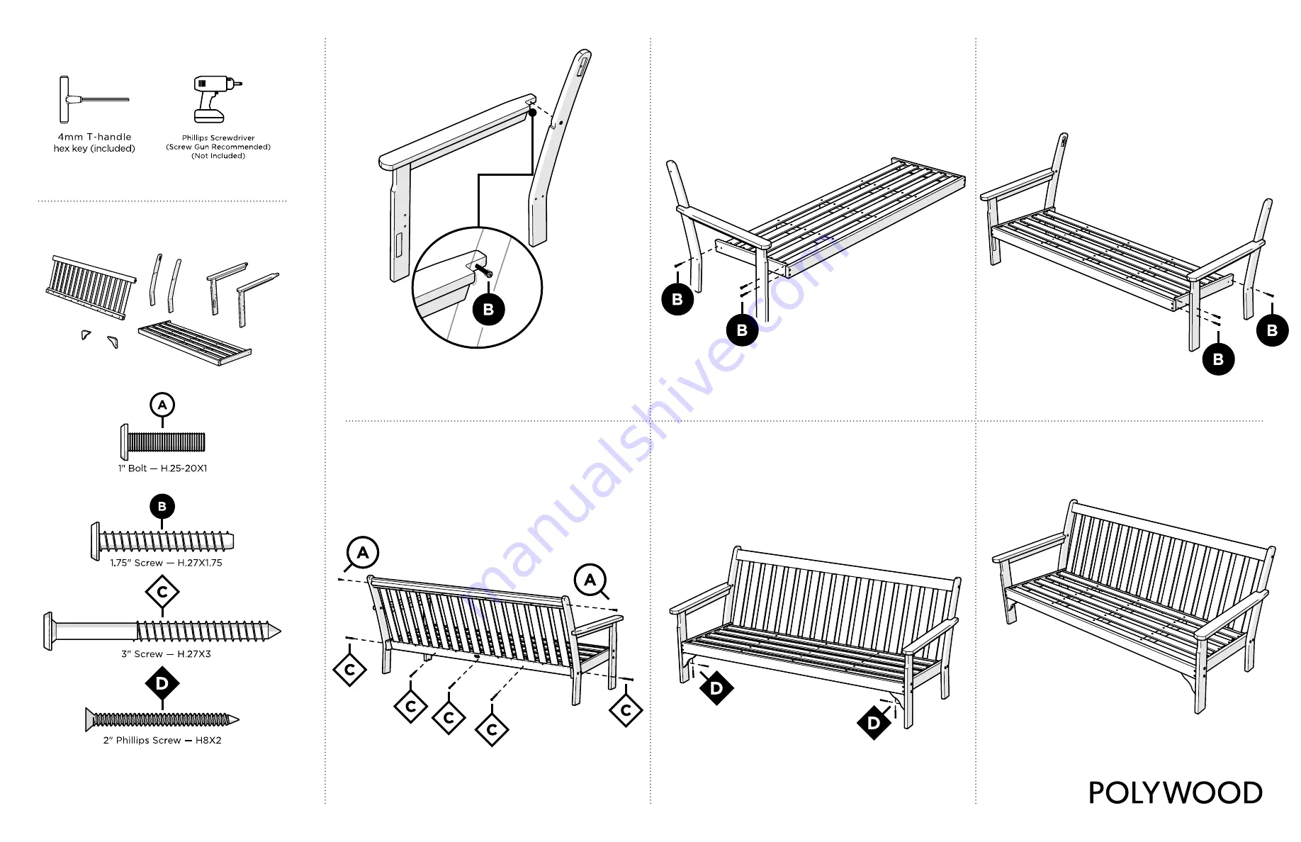 Polywood GN69X Assembly Instructions Download Page 2