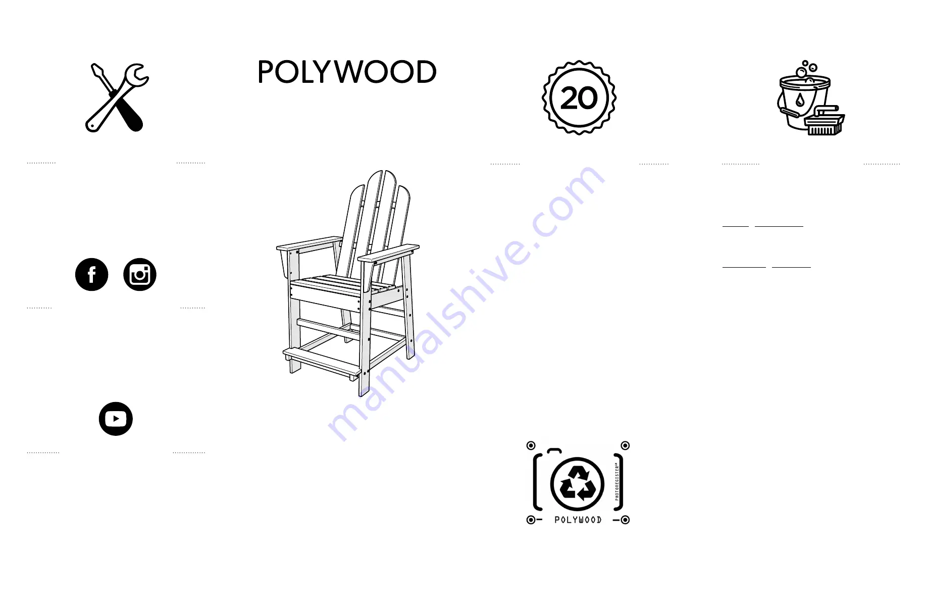 Polywood Long Island PWECD24 Скачать руководство пользователя страница 1