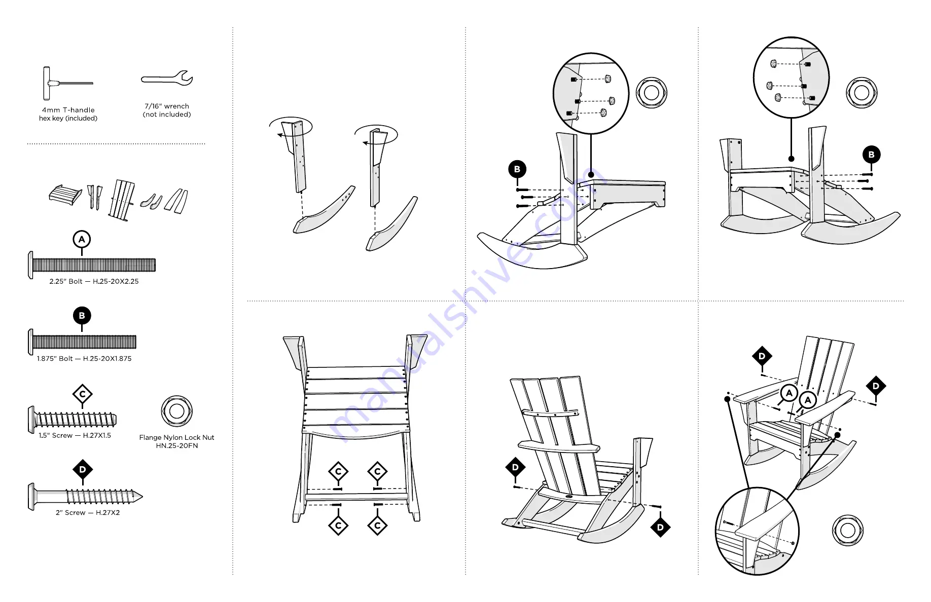 Polywood Quattro QNR10 Assembly Instructions Download Page 2