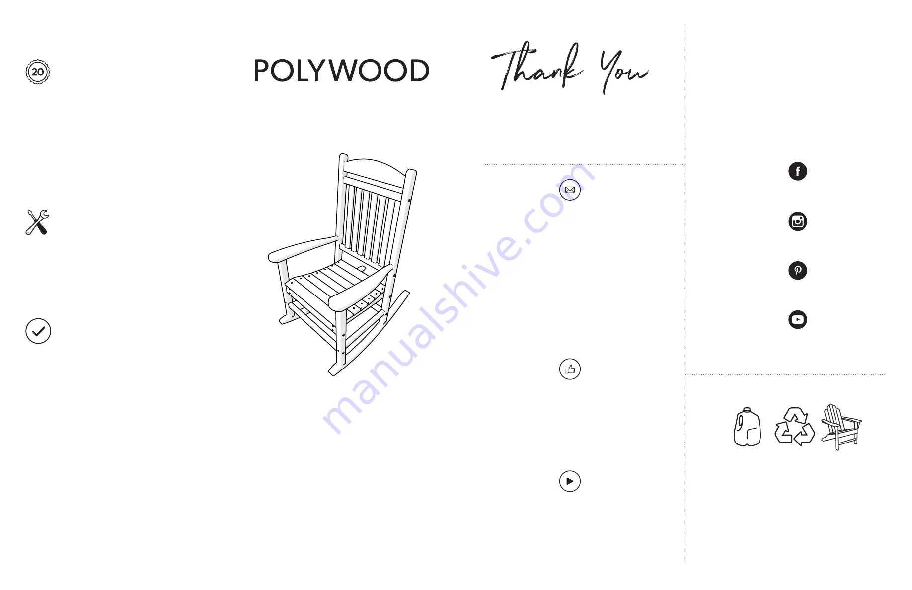 Polywood R105 Assembly Instructions Download Page 1