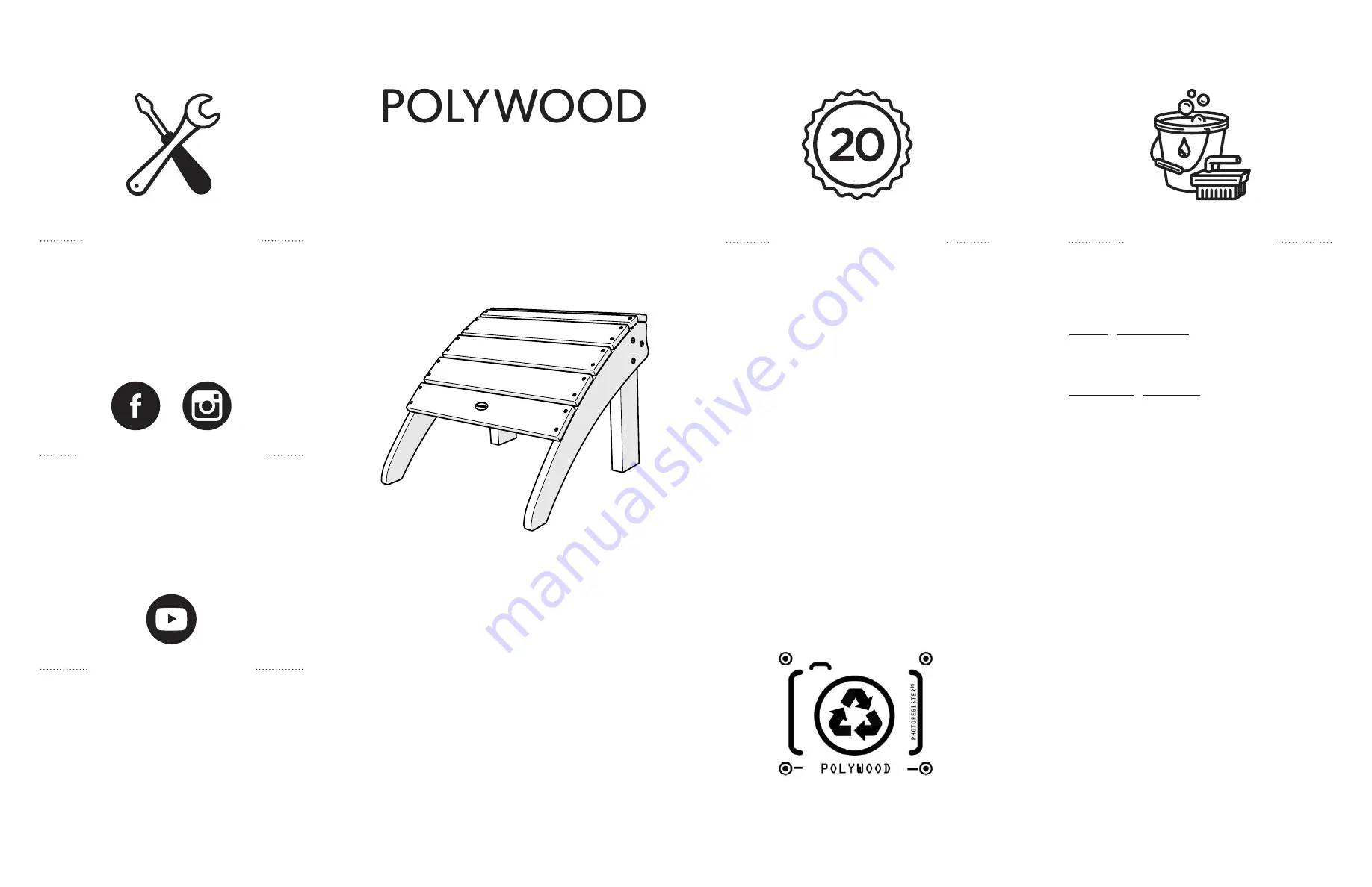 Polywood SHO22 Assembly Instructions Download Page 1