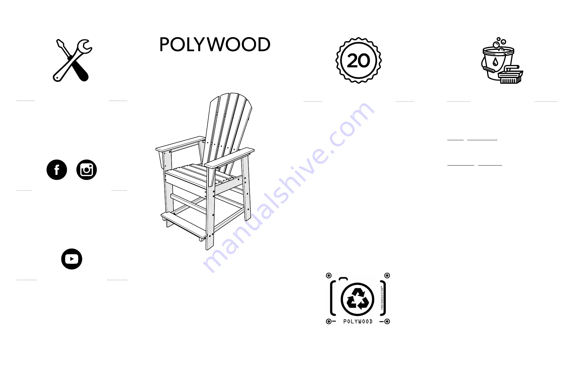 Polywood South Beach SBD24 Assembly Instructions Download Page 1