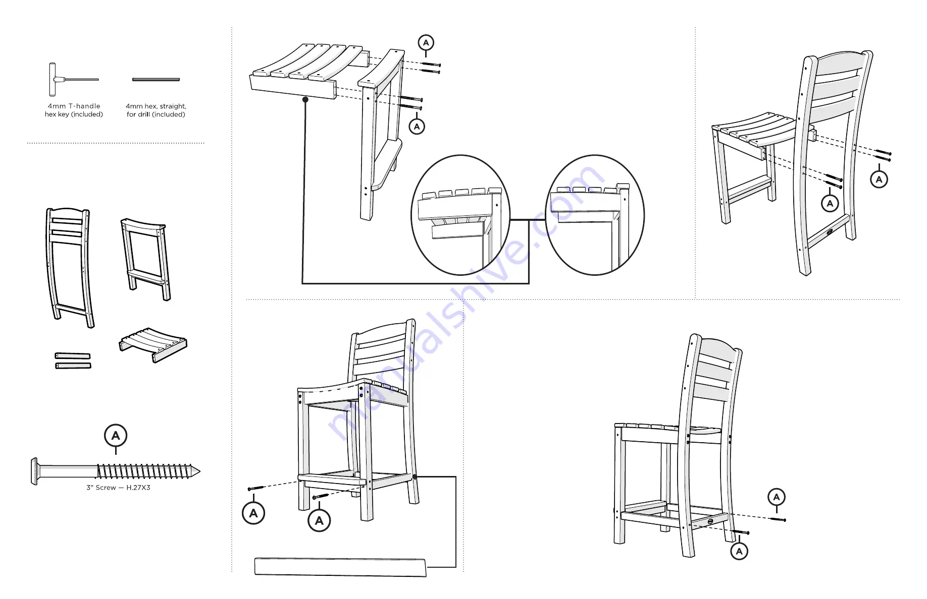 Polywood TD101BL Assembly Instructions Download Page 2