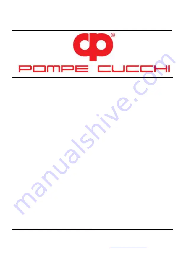 POMPE CUCCHI MX Series Скачать руководство пользователя страница 1