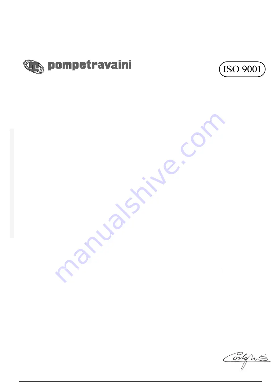 Pompetravaini TRSK 2002/1 Operating Manual Download Page 31